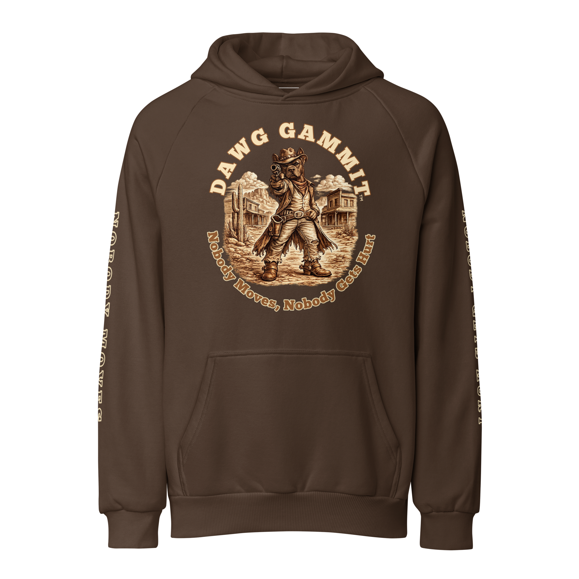 Exact chocolate brown Cane Corso hoodie product mockup