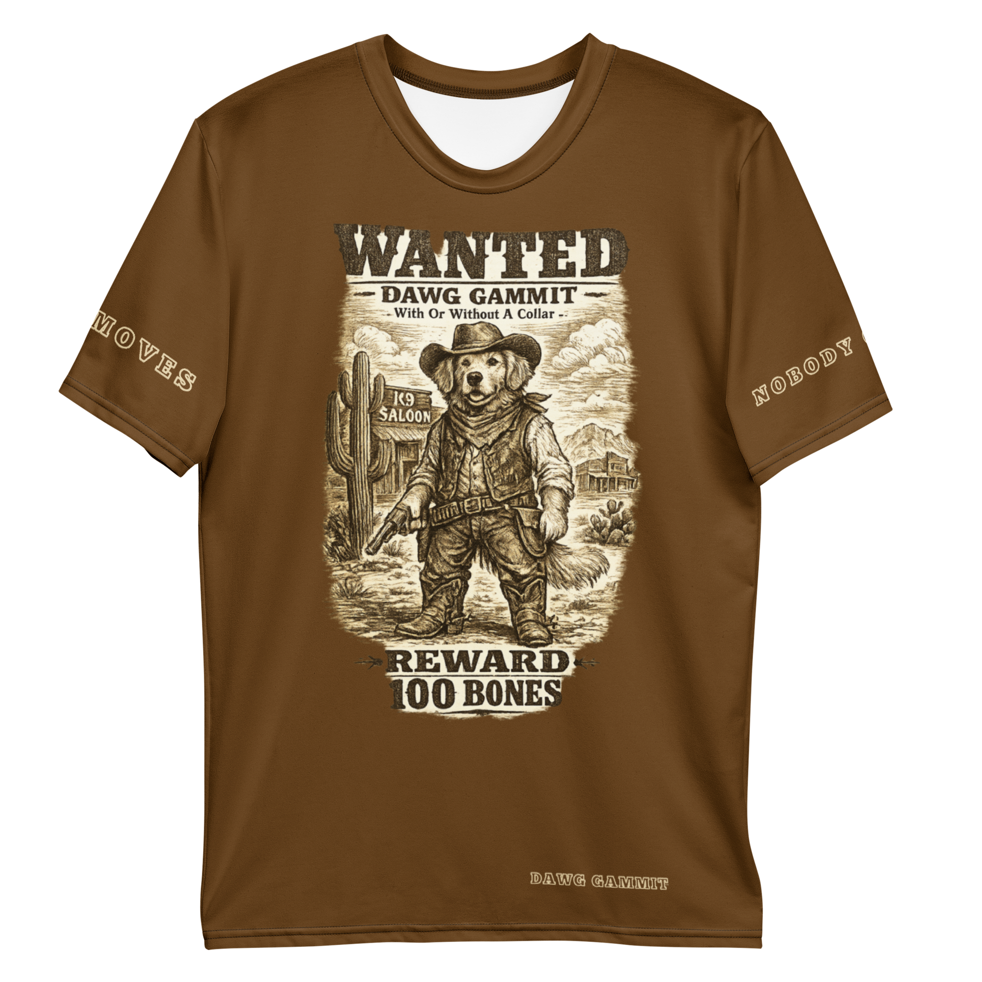 The Golden Retriever tee — Brown · WANTED