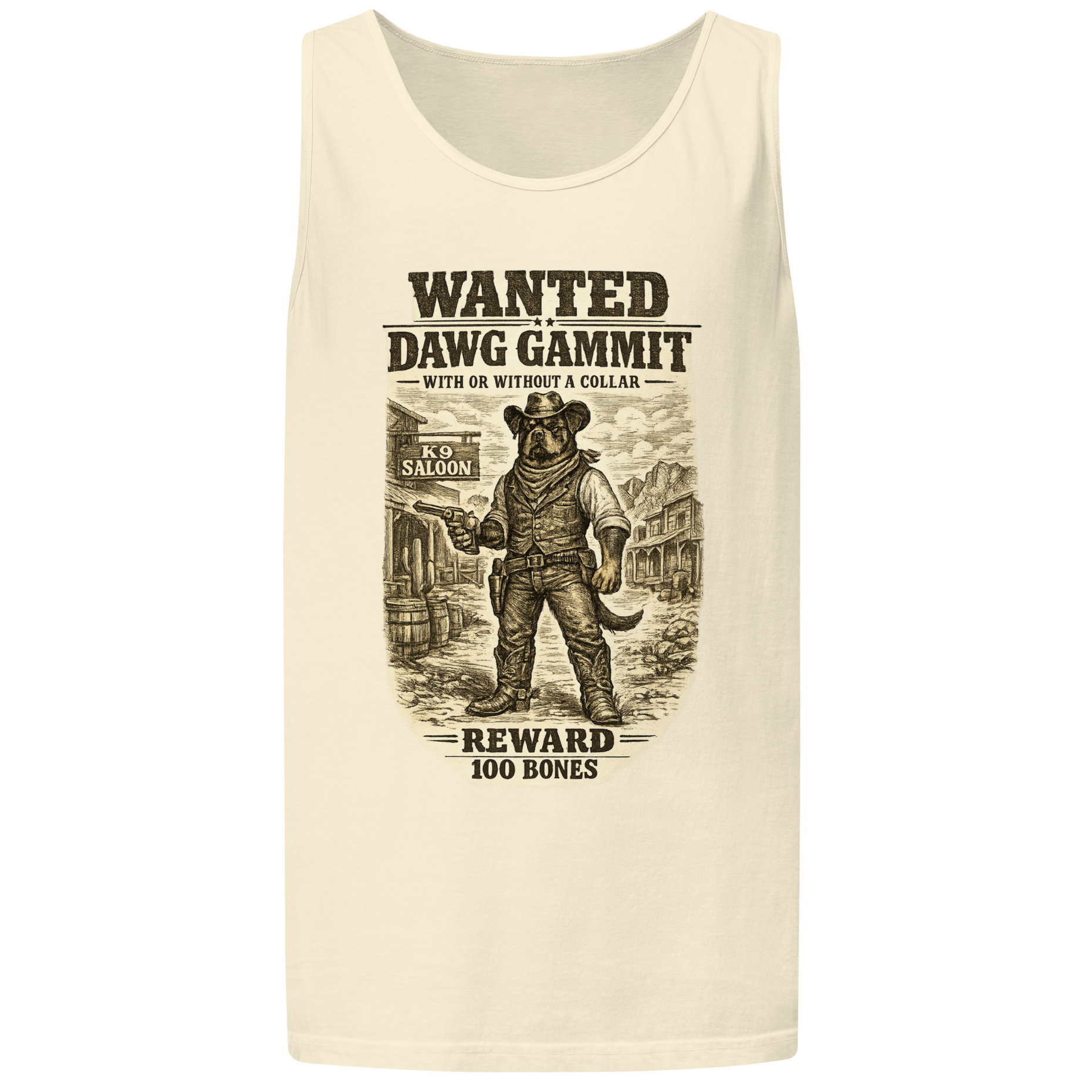 The Wanted tank — Ivory · WANTED